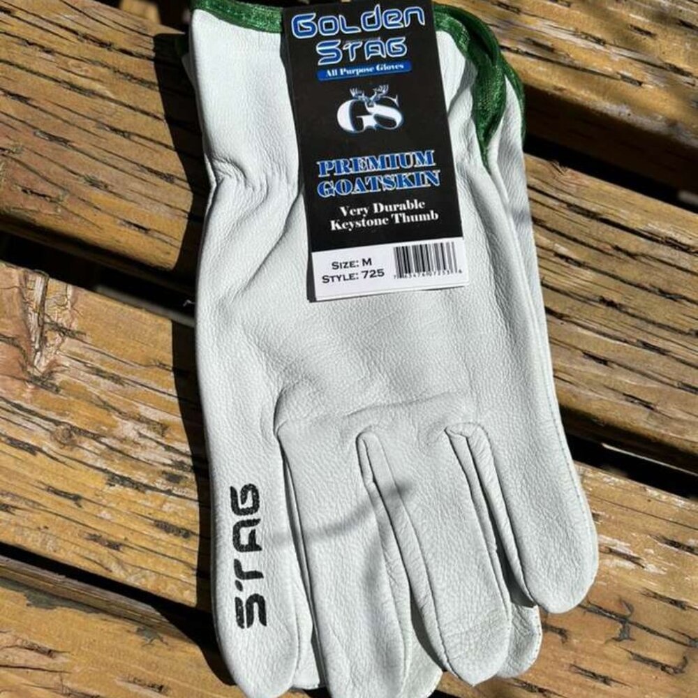 Golden Stag Premium Goatskin, Style 725, Gloves